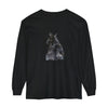 Black Cat Watercolor Long Sleeve T-Shirt featuring a beautifully detailed cat design