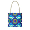 Beautiful and vibrant colorful mandala tote bag, perfect for carrying all your essentials in style