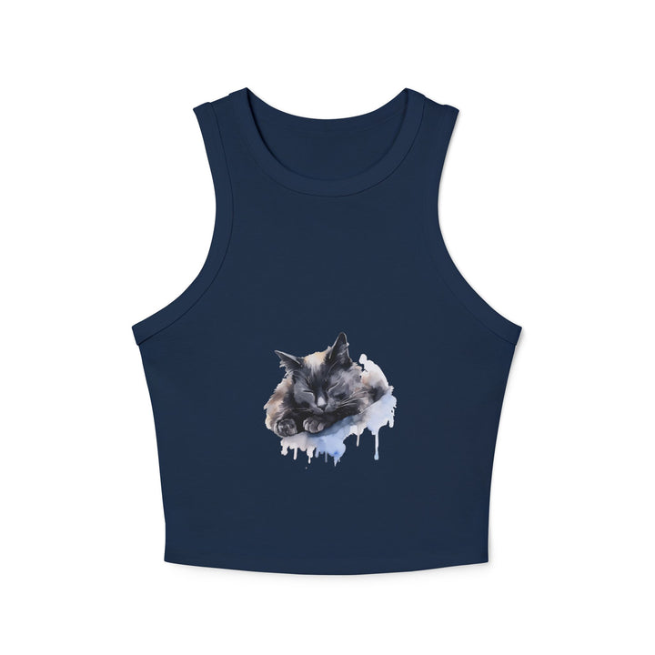 Soft and Comfortable Cozy Cat Racerback Tank Top