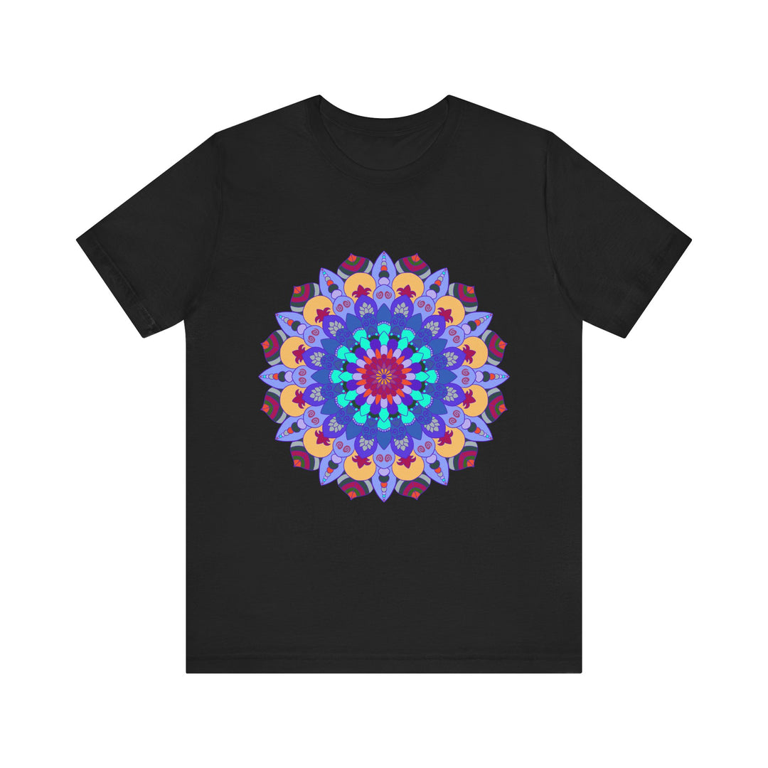 Vibrant Mandala Tee featuring colorful, spiritual art with intricate designs and vivid hues, perfect for expressing individuality and embracing positive energy