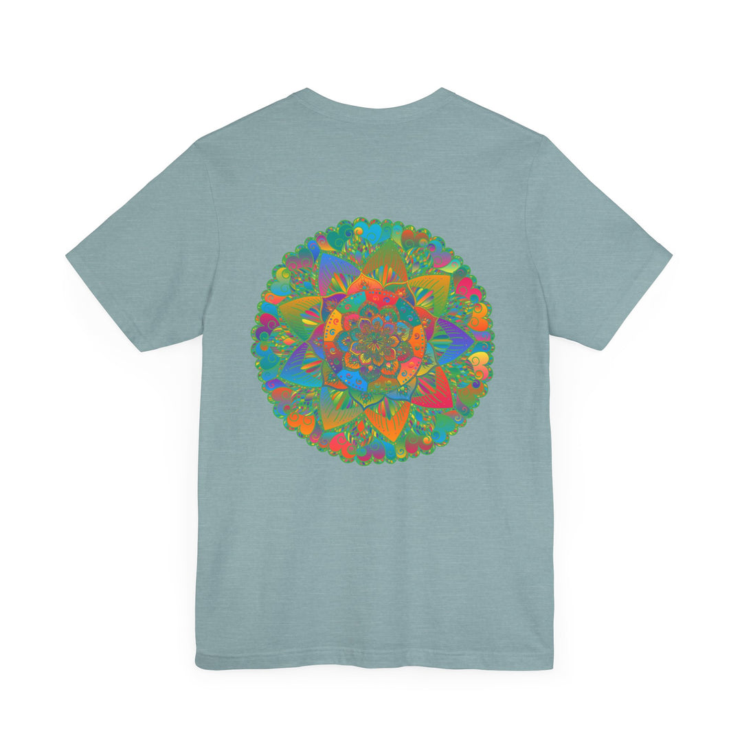 Colorful and vibrant mandala graphic tee for spiritual individuals