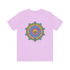 Vibrant Mandala Tee - Spiritual Peace & Harmony: A colorful, intricately designed t-shirt featuring a mandala symbol for a peaceful and harmonious spiritual experience