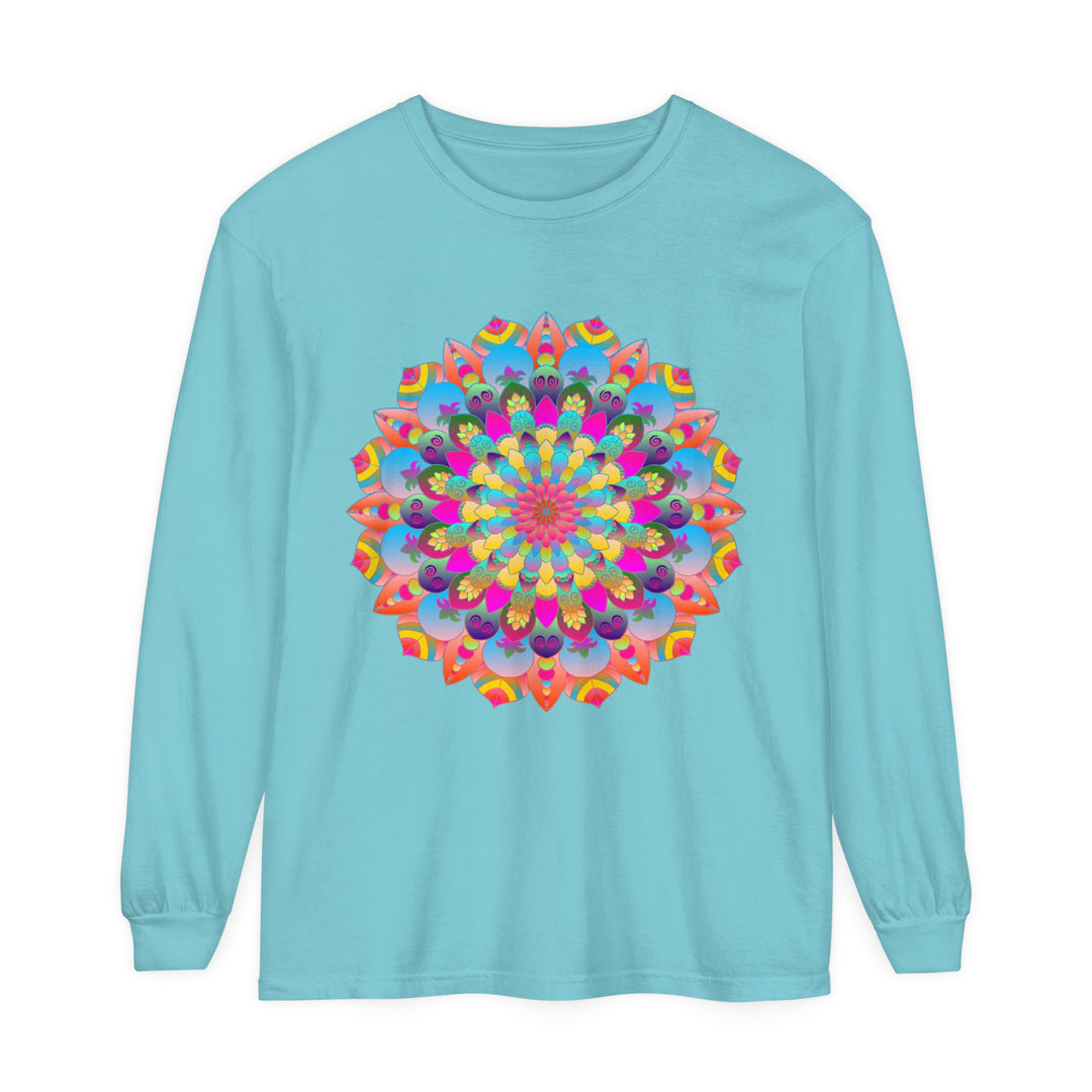 Colorful Mandala Long Sleeve T-Shirt - Psychedelic Art 12