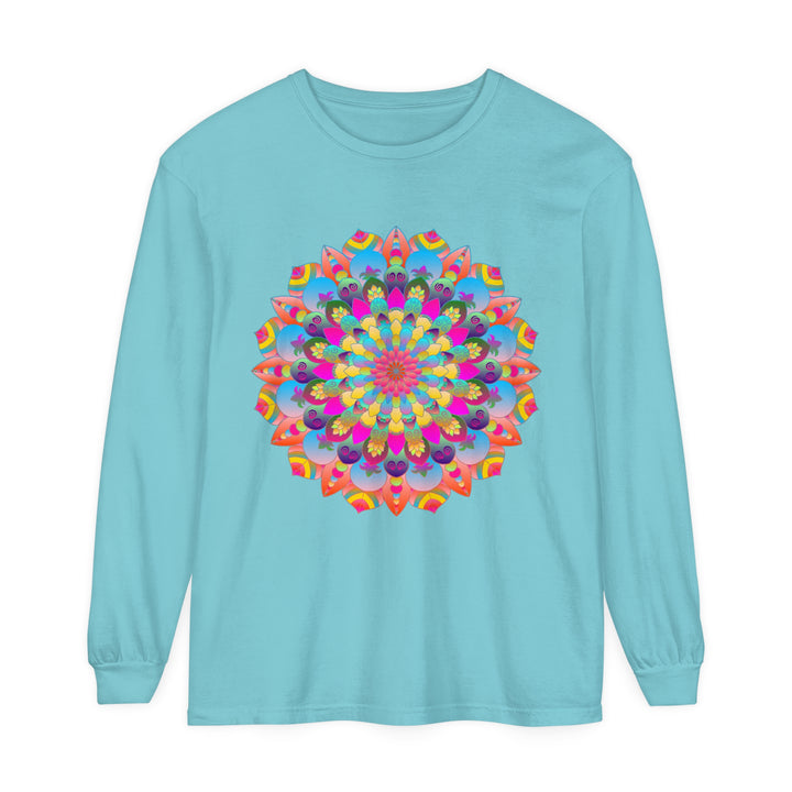 Colorful Mandala Long Sleeve T-Shirt - Psychedelic Art 12