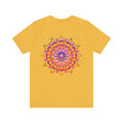 Vibrant Mandala T-Shirt featuring intricate spiritual design symbolizing peace and harmony, perfect for expressing inner tranquility and balance