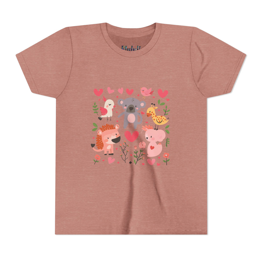 Adorable Animal Love Youth Tee, Cute Kids Shirt, Animal Graphic Tee, Children's Gift, Birthday or Holiday Outfit