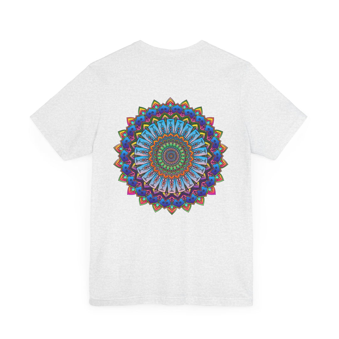 Colorful and intricate Vibrant Mandala Tee representing spiritual peace and harmony