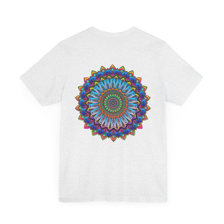 Colorful and intricate Vibrant Mandala Tee representing spiritual peace and harmony