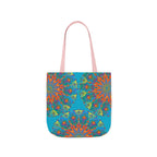 Canvas Tote Bag in Bright Tropical Colors for Summer Fun