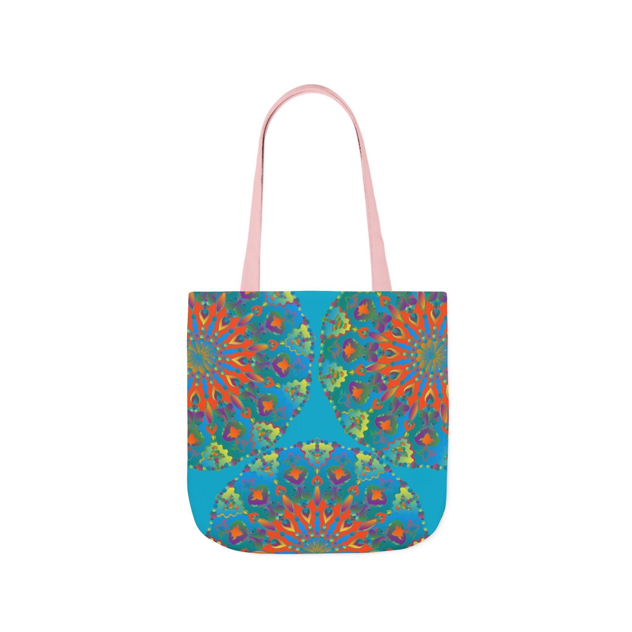 Canvas Tote Bag in Bright Tropical Colors for Summer Fun