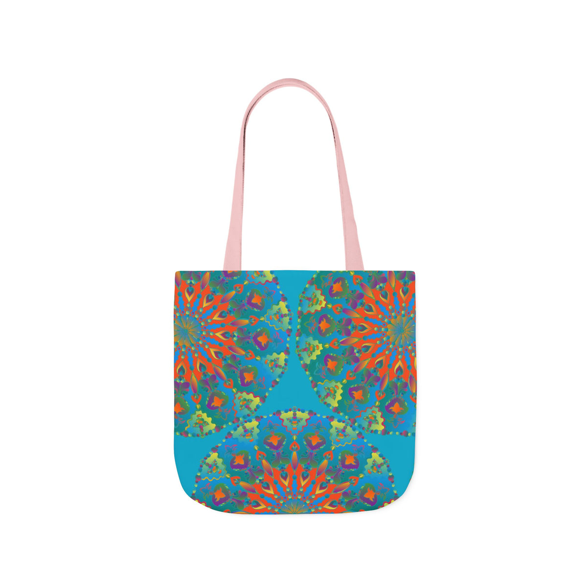 Canvas Tote Bag in Bright Tropical Colors for Summer Fun