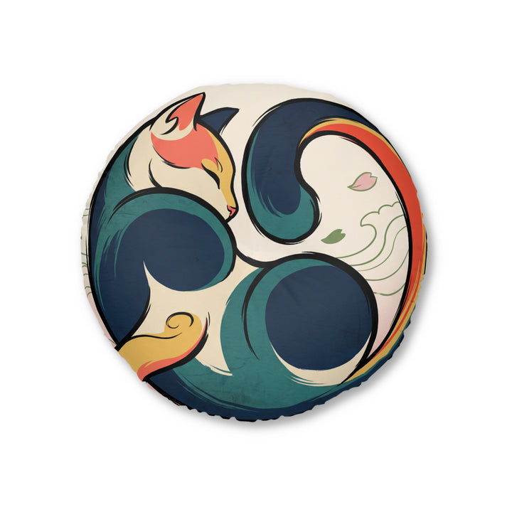 Gemütliches Katzen-Bodenkissen zum neuen Jahr