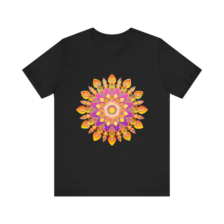 Vibrant Mandala T-Shirt featuring a colorful and detailed design perfect for adding a pop of color to your wardrobe