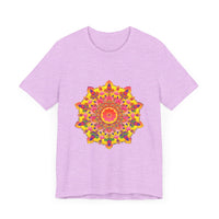 Vibrant Mandala Tee - Spiritual Art: A colorful, intricate mandala design adorns this beautiful t-shirt, perfect for anyone seeking to connect with their spiritual side