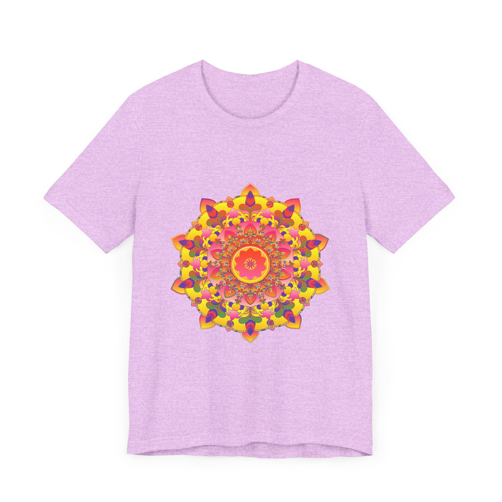 Vibrant Mandala Tee - Spiritual Art: A colorful, intricate mandala design adorns this beautiful t-shirt, perfect for anyone seeking to connect with their spiritual side