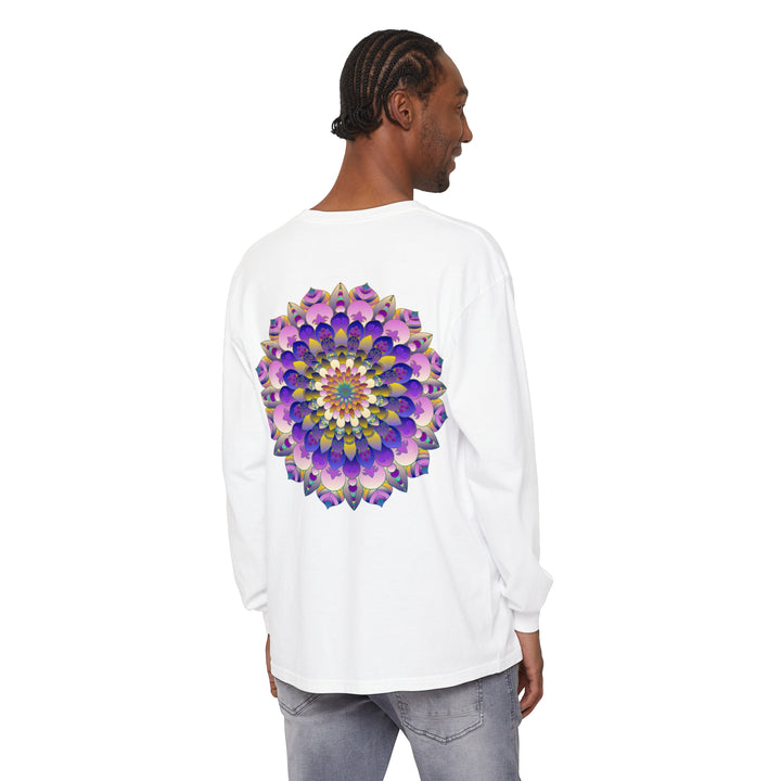 Colorful Mandala Long Sleeve T-Shirt - Psychedelic Art image 20