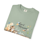 Good Morning Cat T-Shirt | Ultra-Soft Cotton Graphic Tee
