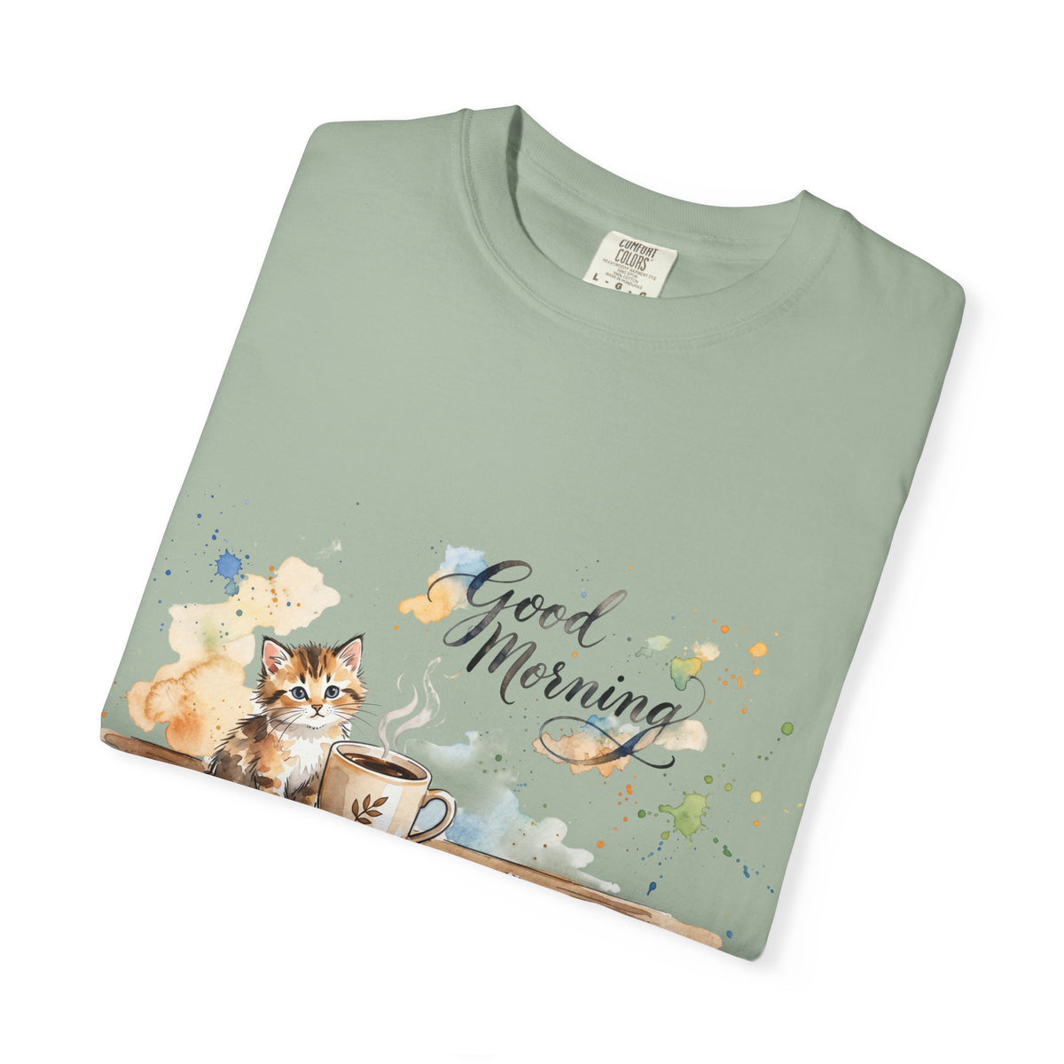 Good Morning Cat T-Shirt | Ultra-Soft Cotton Graphic Tee