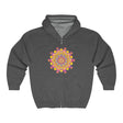 Psychedelic art hoodie with a stunning and intricate mandala pattern