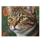 Tabby Cat Jigsaw Puzzle — Green-Eyed Cat (500 pcs)