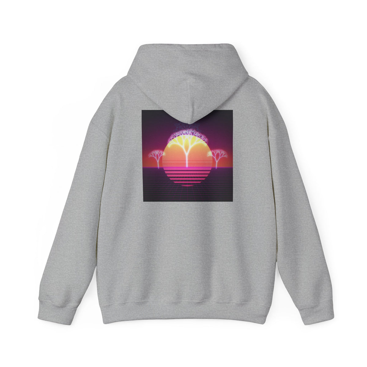 Felpa con cappuccio Retro Sunset Tree of Life