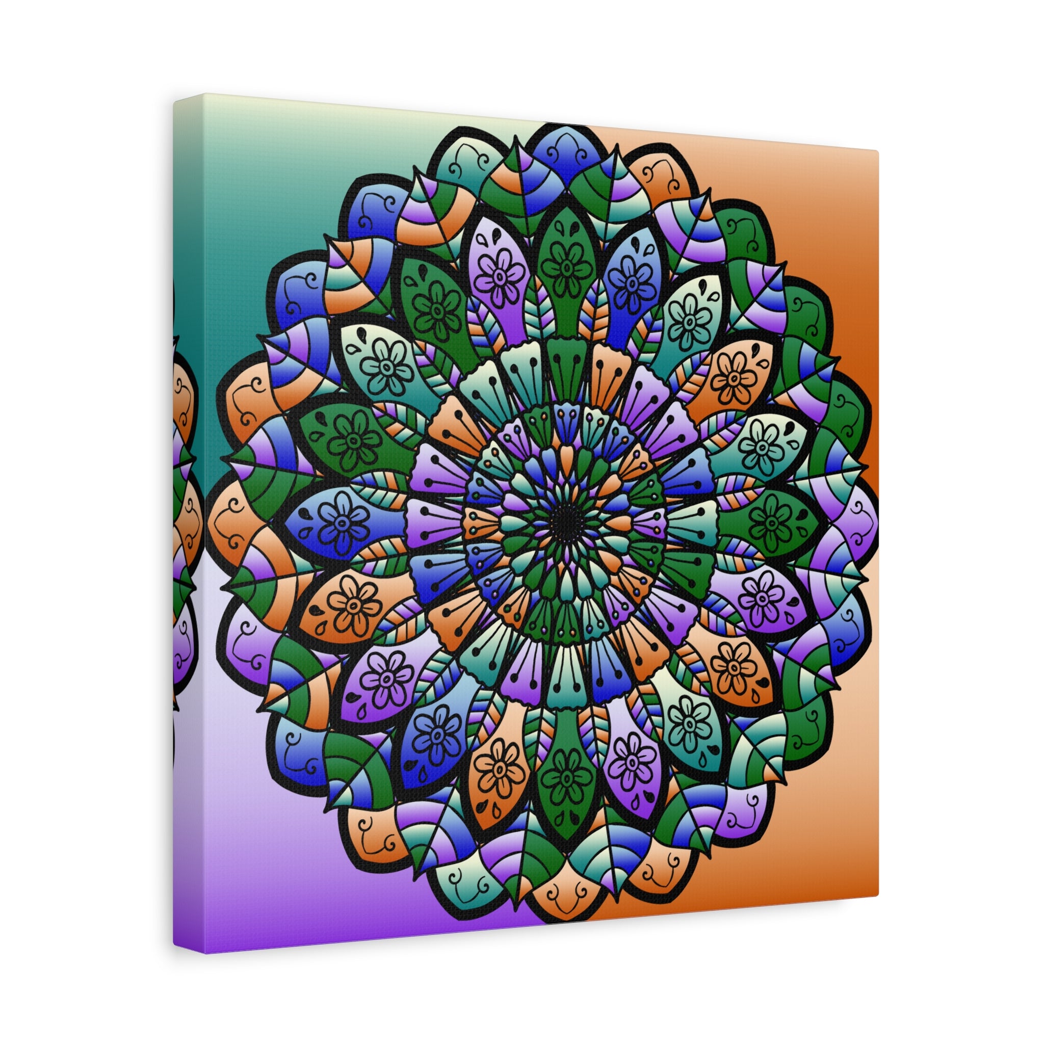 Tela artistica Mandala colorata — Arte opaca tesa
