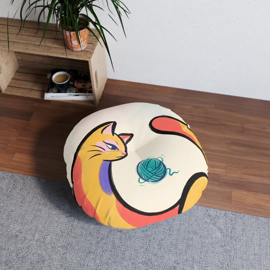 Crescent Dream Cat Floor Pillow