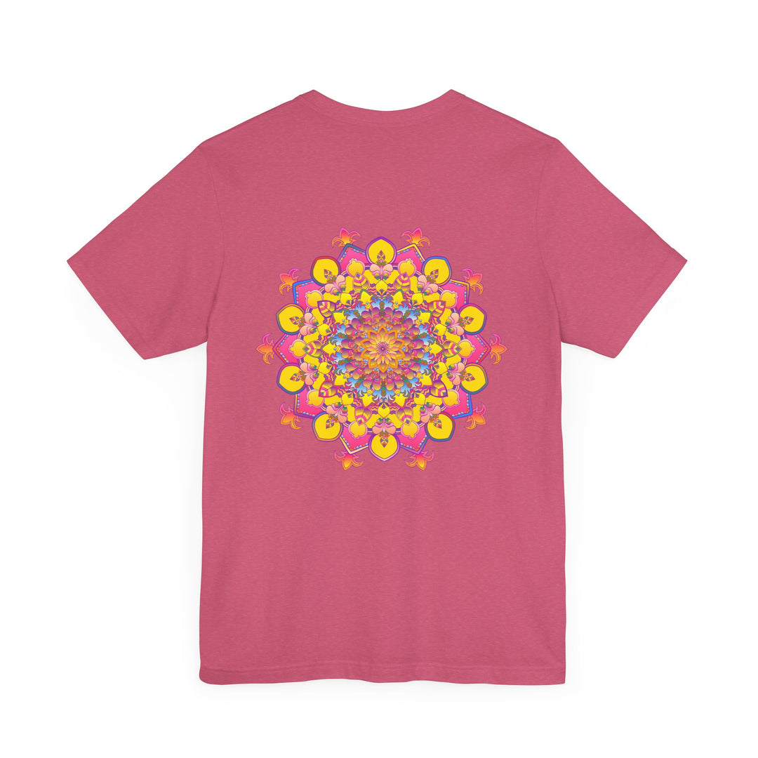 Colorful Mandala Tee with intricate design representing spiritual peace and harmony for a peaceful and balanced lifestyle