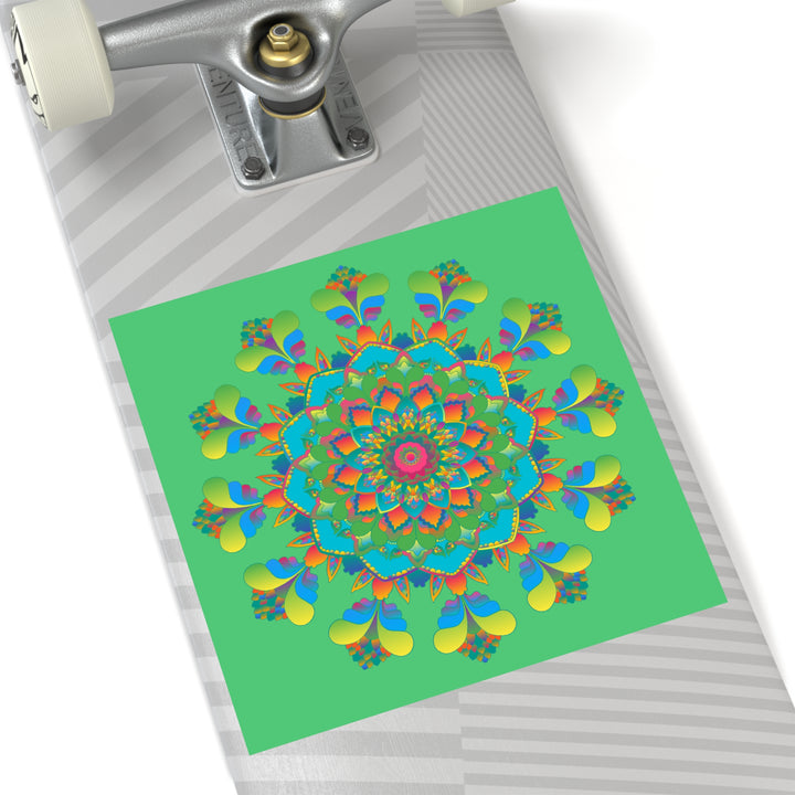 Square Mandala Laminate Stickers