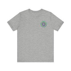 Vibrant Mandala Tee featuring intricate design and vibrant colors for spiritual peace and harmony