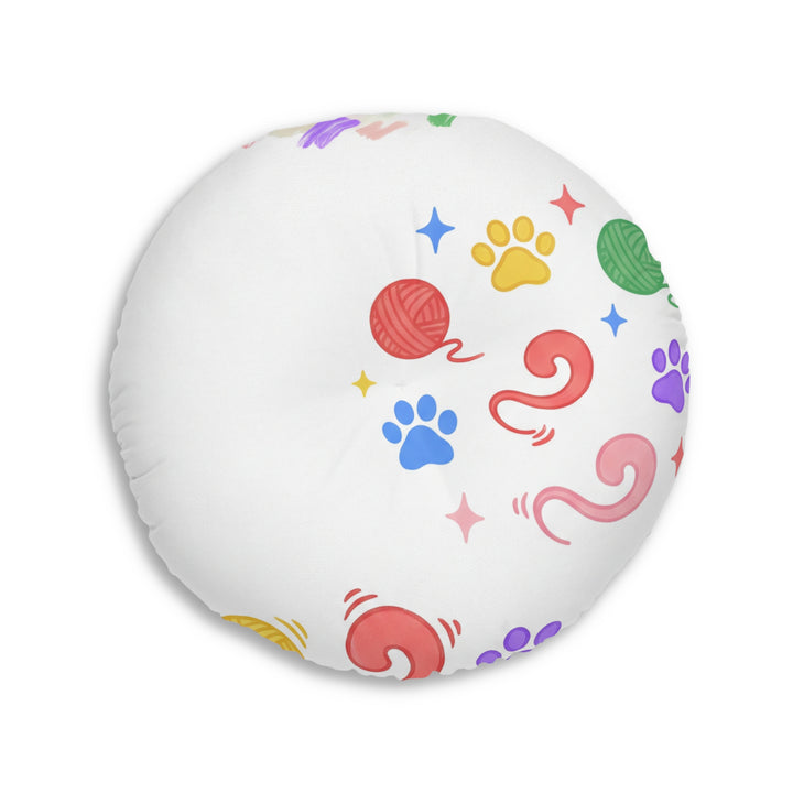 Cozy Winter Cat Floor Pillow