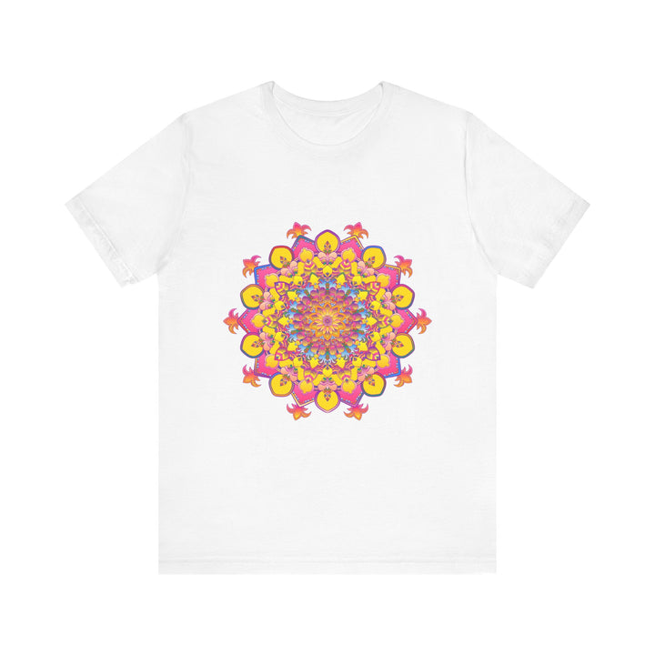 Floral Mandala Tee featuring vibrant and colorful floral design in a mandala pattern, perfect for adding a pop of color to your wardrobe