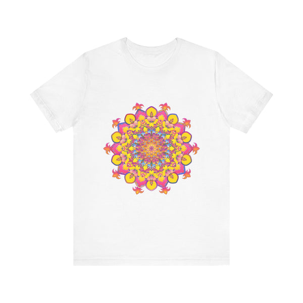 Floral Mandala Tee featuring vibrant and colorful floral design in a mandala pattern, perfect for adding a pop of color to your wardrobe