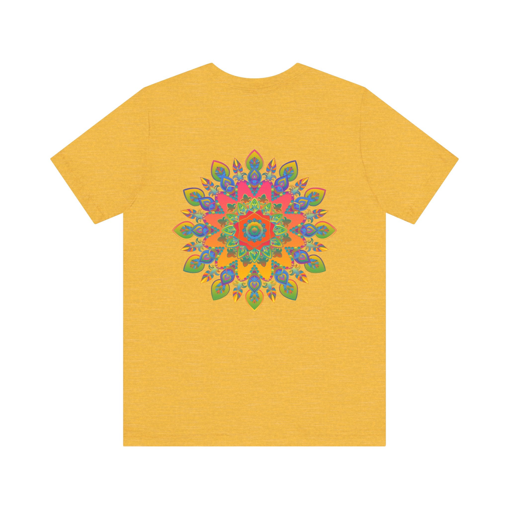 Psychedelic t-shirt featuring a colorful and captivating mandala design