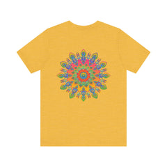 Psychedelic t-shirt featuring a colorful and captivating mandala design
