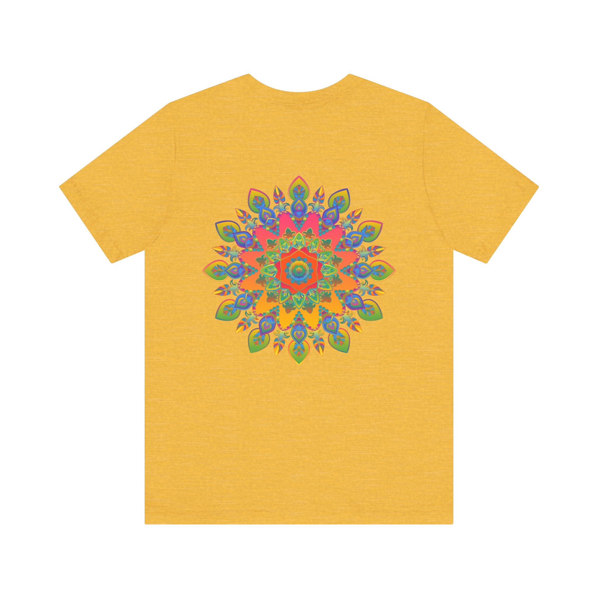 Psychedelic t-shirt featuring a colorful and captivating mandala design