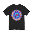 Colorful Mandala Peace & Harmony T-Shirt with Spiritual Art and Intricate Design