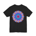 Colorful Mandala Peace & Harmony T-Shirt with Spiritual Art and Intricate Design