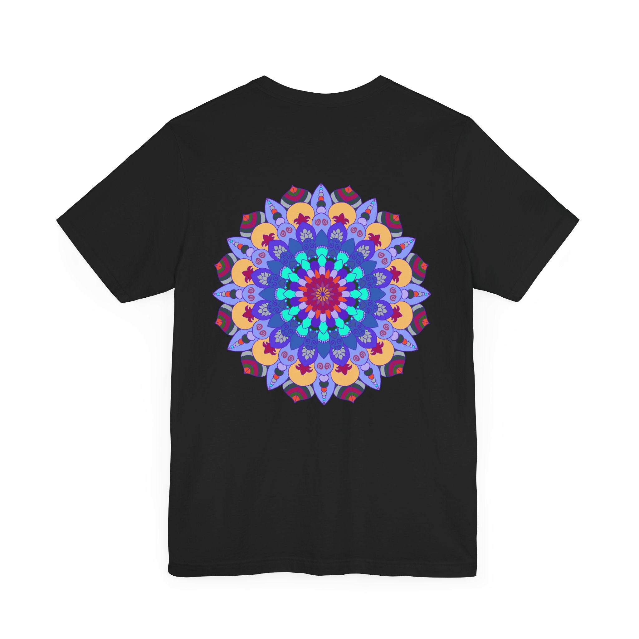 Colorful Mandala Peace & Harmony T-Shirt with Spiritual Art and Intricate Design