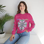 Felpa Girocollo Legame Madre-Figlia — Regalo di Famiglia Mandala Floreale