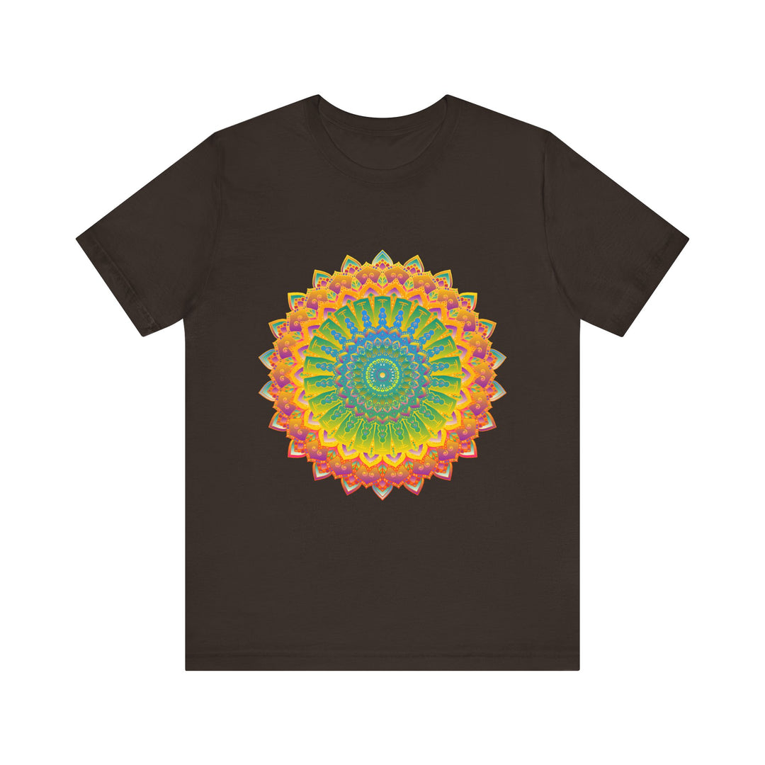 Vibrant Mandala Tee featuring intricate and colorful art and design