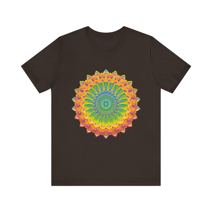 Vibrant Mandala Tee featuring intricate and colorful art and design