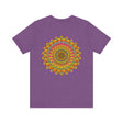 Vibrant Mandala Tee featuring intricate spiritual design for peace and harmony