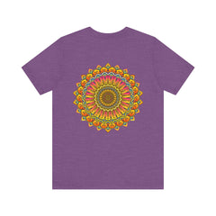 Vibrant Mandala Tee featuring intricate spiritual design for peace and harmony