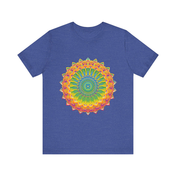 Beautiful and vibrant mandala tee featuring intricate art and design