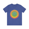 Beautiful and vibrant mandala tee featuring intricate art and design