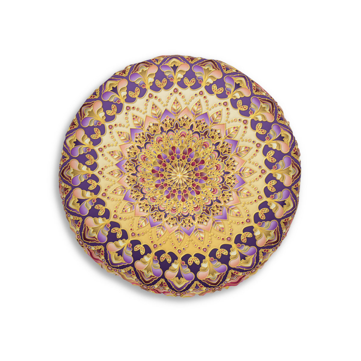 Radiant Mandala Tufted Floor Pillow