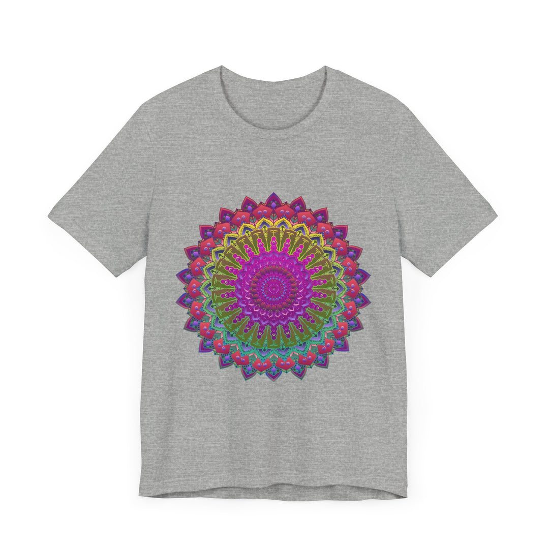 Vibrant Mandala Tee featuring colorful and intricate spiritual art design