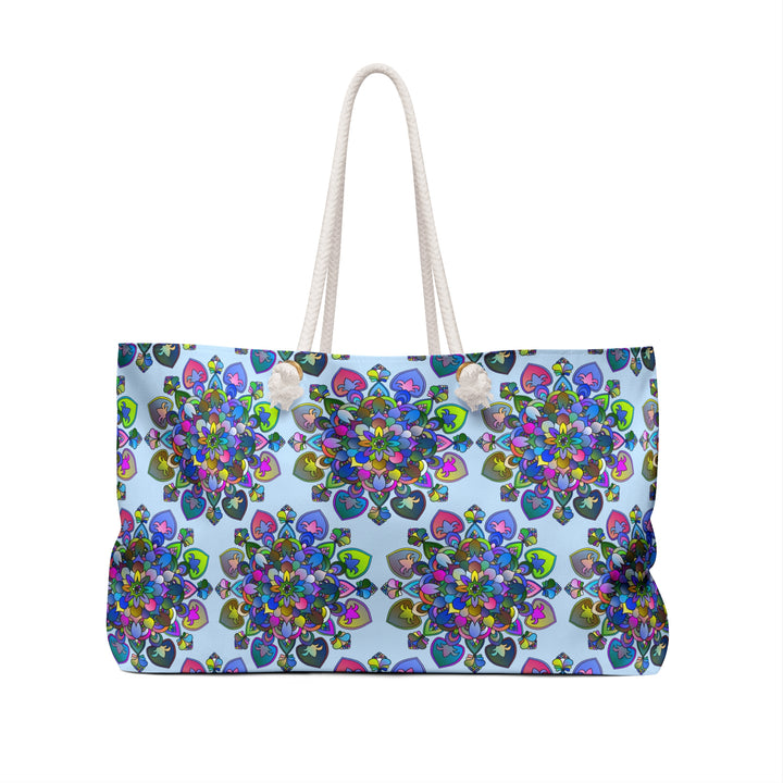 Psychedelic Floral Weekender Bag for Vibrant Outdoor Escapes