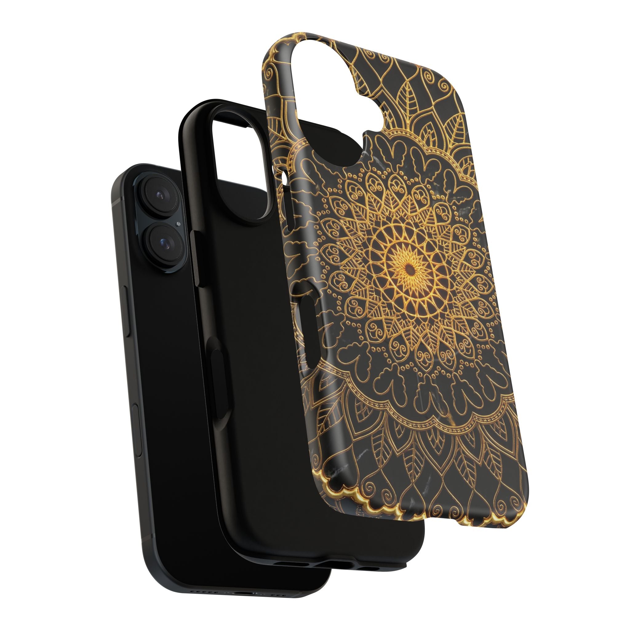 Mandala Gold Phone Case — Tough Magnetic iPhone Cover